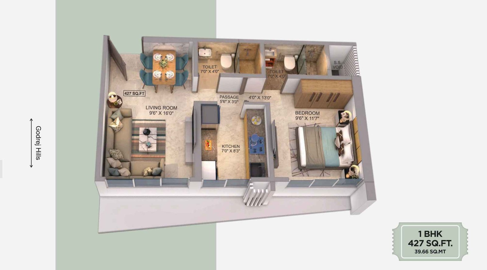 Aikya-Roots-1-BHK-Floorplan-427-sqft